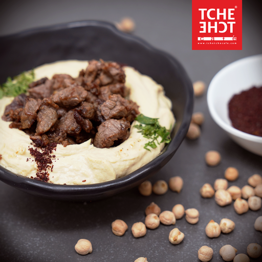 Hummus with Meat  حمص بالحمة